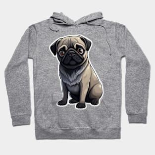 Cute Pug Dog - Dogs Pugs Hoodie